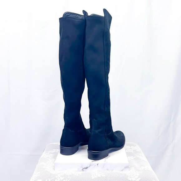 Clarks Boots Pure Caddy Suede Knee High Black 6 - Picture 3 of 8